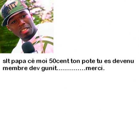 s&eacute; 50cent  qui me parle